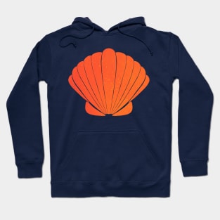 Orange clamshell Hoodie